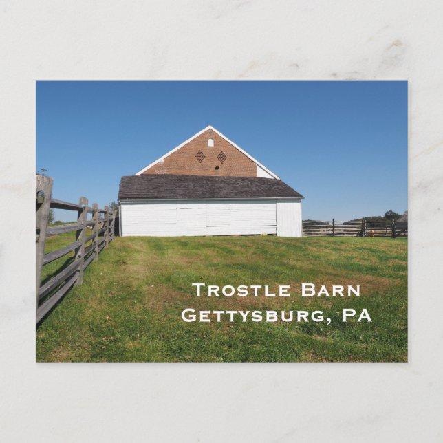 Trostle Barn in Gettysburg - Palästinensische Behö Postkarte (Vorderseite)