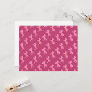Trostlos Rosa Flache Karten Pferde Cowgirl Western