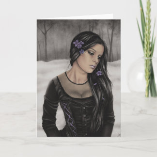 Trostlose Winter-Gruß-Karte Karte