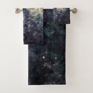 Trostloser Galaxie-Weltraum-Rock Badhandtuch Set