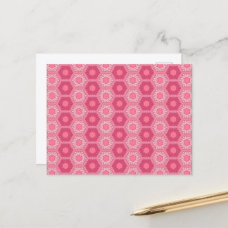 Trostloser rosa Postkarten Y2K floraler Wallpaper