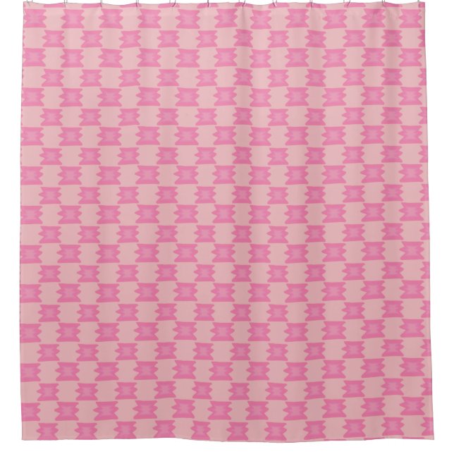 Trostloses Rosa Wild-West-Decke Muster Soft Boho Duschvorhang (Vorderseite)