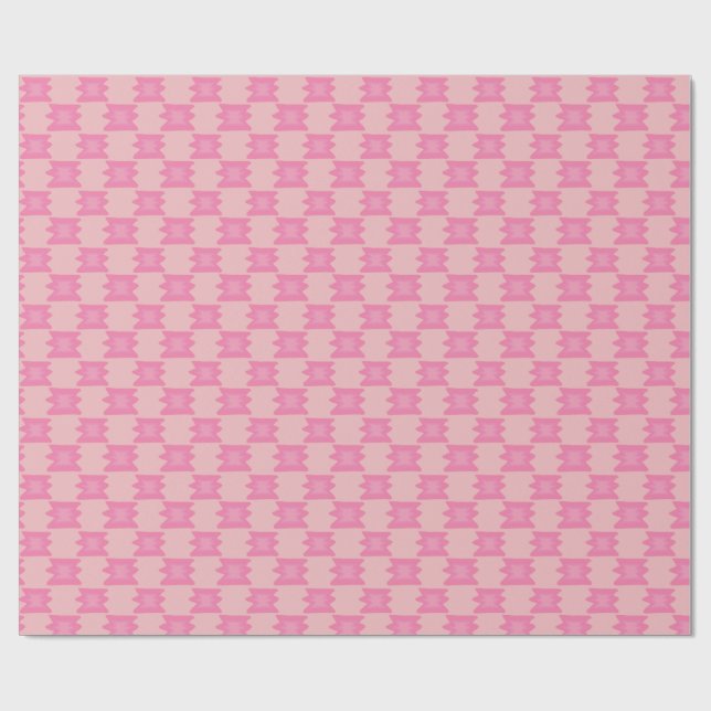 Trostloses Rosa Wild-West-Decke Muster Soft Boho Geschenkpapier (Flach)