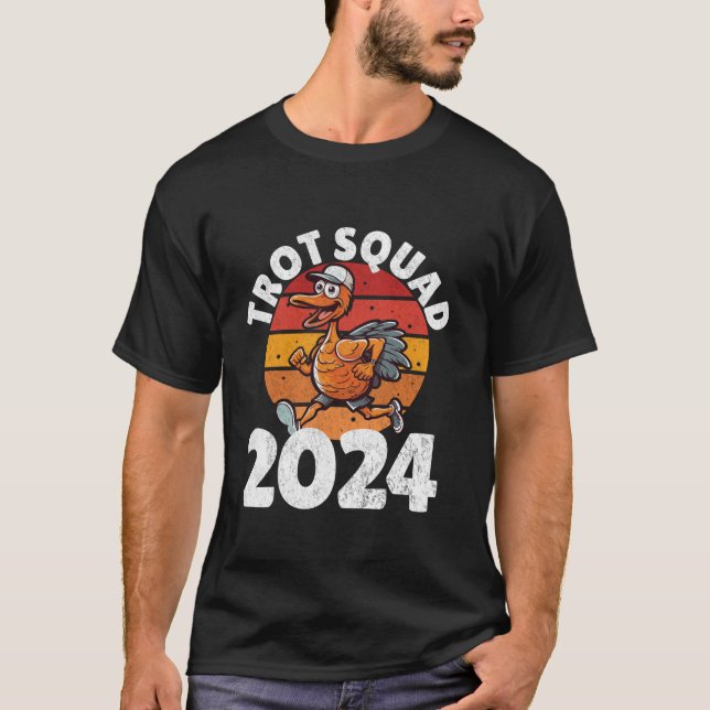 Trot Squad 2024 Erntedank Türkei Running Runner T-Shirt (Vorderseite)