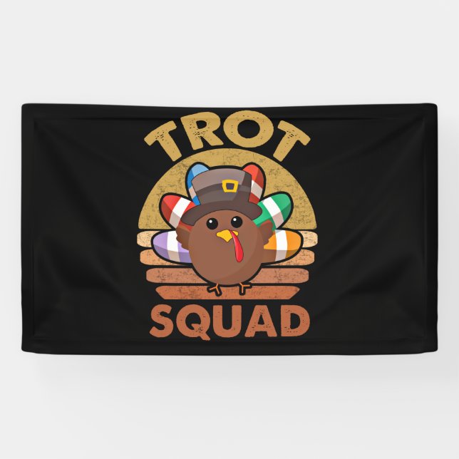 Trot Squad Türkei Pilgrim-Kostüm Banner (Horizontal)