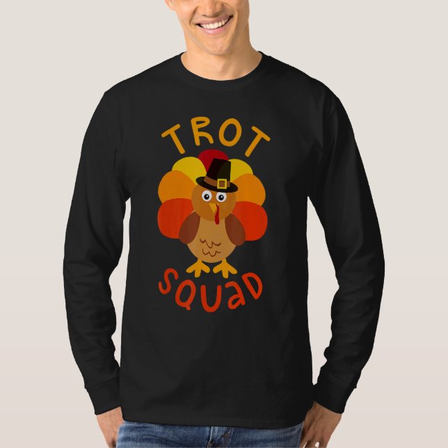 Trot Squad  Turkey Pilgrim Costume T-Shirt (Vorderseite)