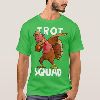 Trot-Truppe Dabbing Truthahn Marathon Laufen Passe T-Shirt