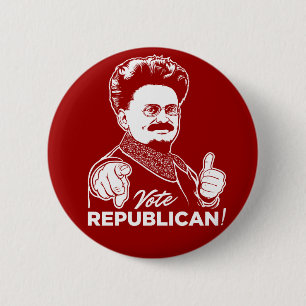 Trotsky Abstimmungs-Republikaner-Knopf Button