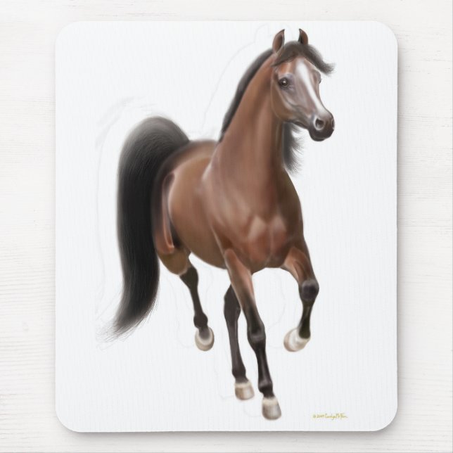 Trottenarabisches Pferd Mousepad (Vorne)