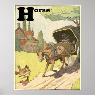 Trotting Horse Poster