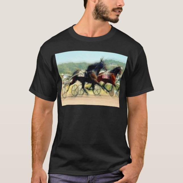 trotting Power-Pferdelaufen T-Shirt (Vorderseite)