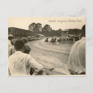 Trotting-Rennen, West Virginia Staat Fair Postkarte