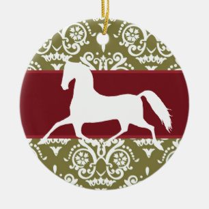 Trottoire Horse Weihnachten Keramikornament