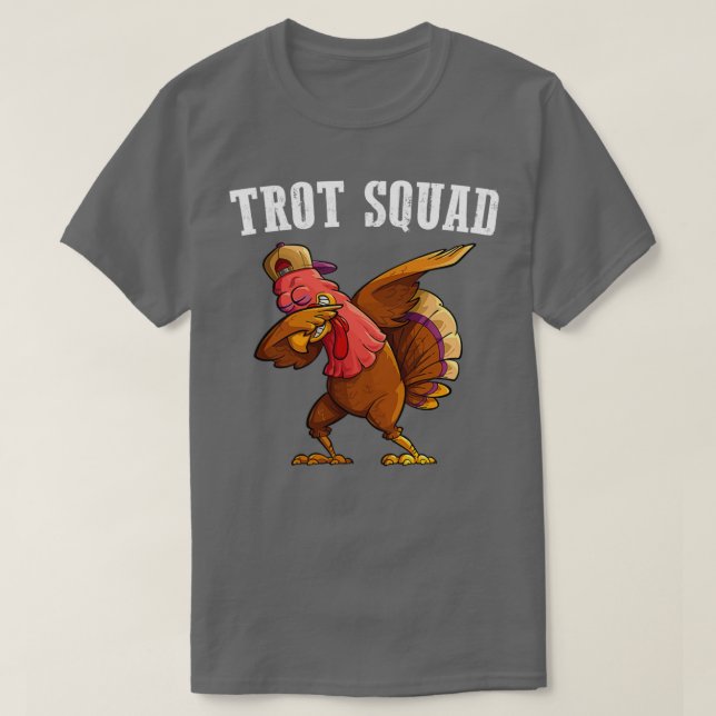 TrottSquad Türkei Funny Erntedank Running Costu T-Shirt (Design vorne)