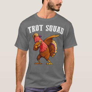 TrottSquad Türkei Funny Erntedank Running Costu T-Shirt