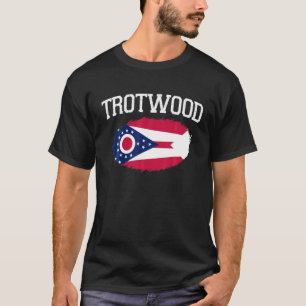 TROTWOOD OH OHIO Flag Vintag USA Sports Men Women T-Shirt