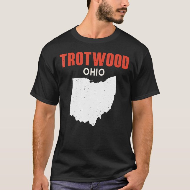 TROTWOOD Ohio USA State America Travel Ohioan T-Shirt (Vorderseite)
