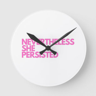 Trotzdem beharrt sie runde wanduhr