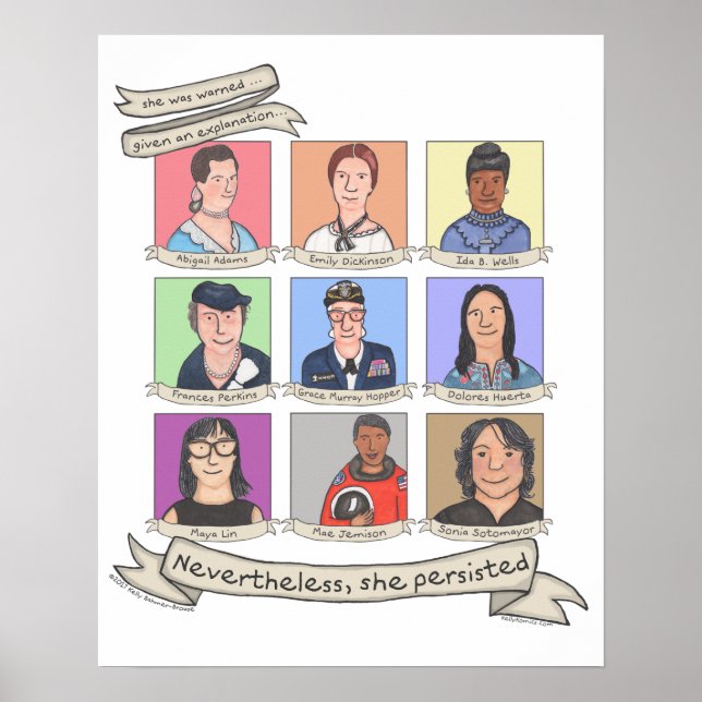 Trotzdem beharrte sie auf einem 16" x 20" Poster (Vorne)