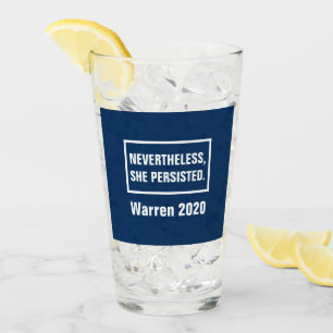 Trotzdem beharrte sie auf Elizabeth Warren 2020 Glas