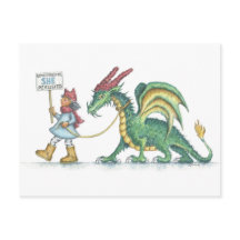 Trotzdem beharrte sie (HBdragon postcard)