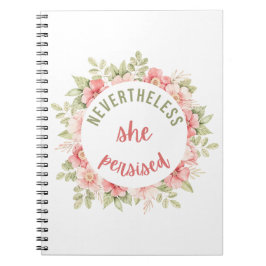 Trotzdem beharrte sie notizblock