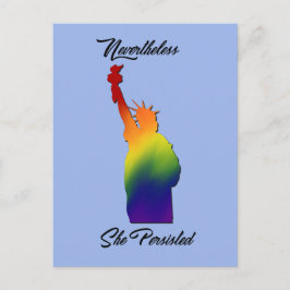 Trotzdem hat sie weiterhin Protest gegen LGBT-Post Postkarte
