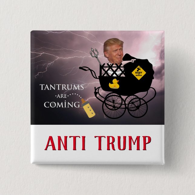 Trotzen kommen / Anti Trump, Button (Vorderseite)