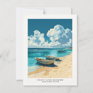 Trou Aux Biches Mauritius Travel Postcard Postkarte