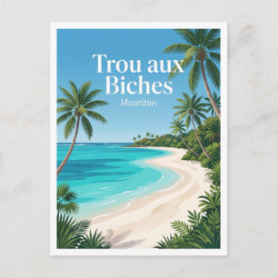 Trou aux Biches Strand Mauritius Postkarte