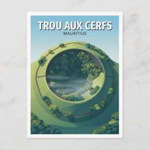 Trou aux Cerfs Vulkankrater Curepipe Mauritius Postkarte