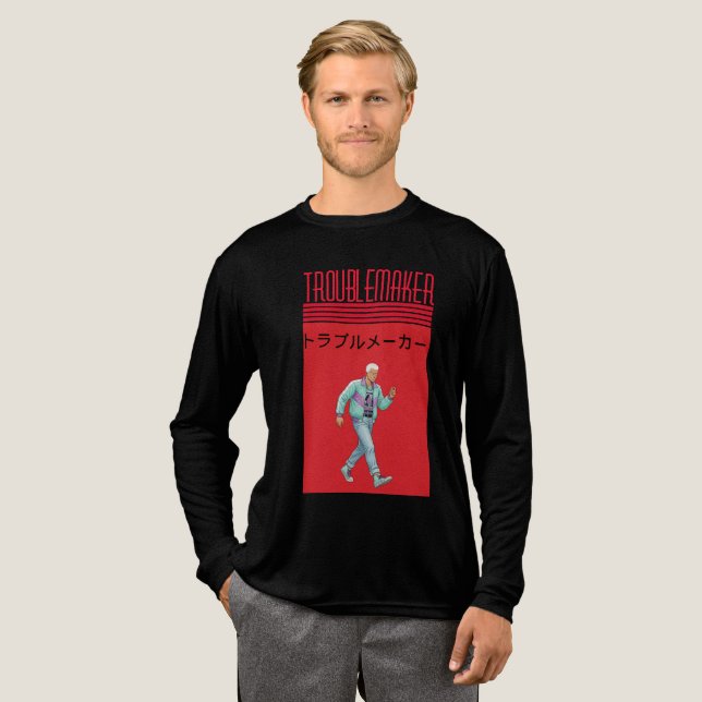 Troublemaker  Tri-Blend shirt (Volle Vorderseite)