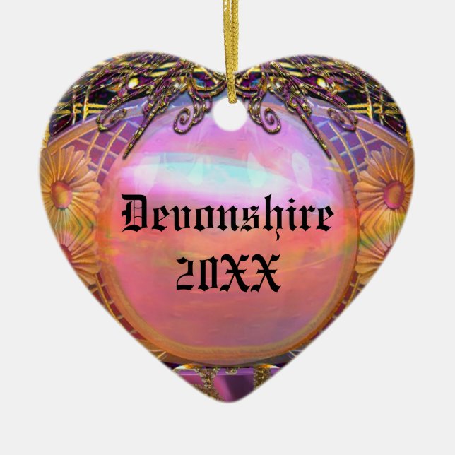 Trouessart Merry Monogram Keramik Ornament (Vorne)