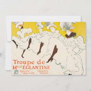 Troupe de Mademoiselle Eglantine, Toulouse Lautrec Einladung
