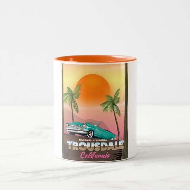 Trousdale Beverly Hügel California Zweifarbige Tasse (Mittel)