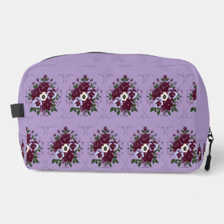 Trousse de Toilette Motif Floral Violettes Waschbeutel