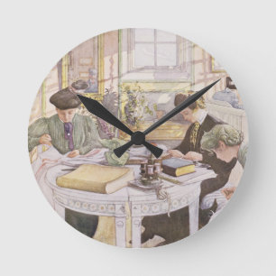 Trousseau, Kneipe. in "Lasst Licht Hinin" Runde Wanduhr