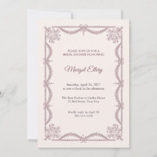Trousseau Swag Brautparty-Einladung Einladung