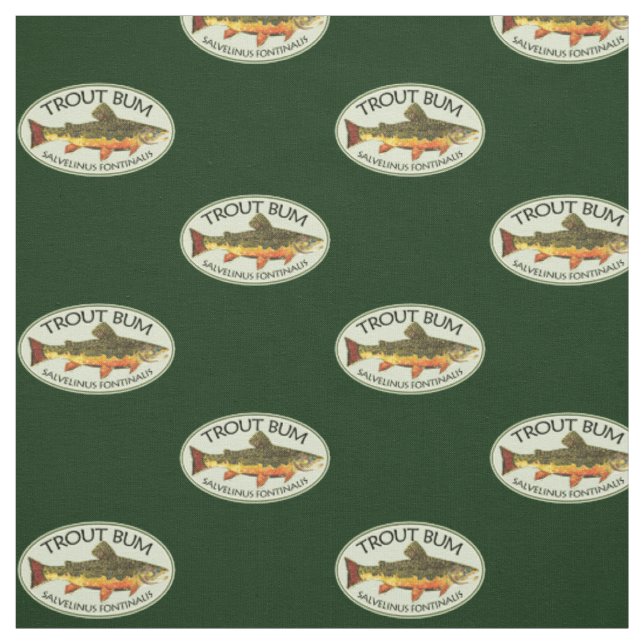 TROUT BUM Fly Fisherman Stoff (Muster)