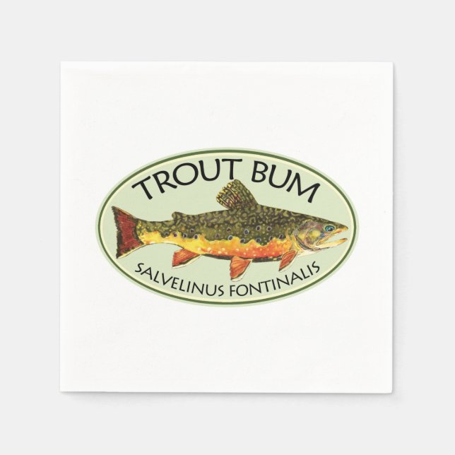 Trout Bum Serviette (Vorderseite)