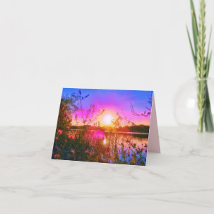 TROUT LAKE SUN KLEINE GREETKARTE KARTE
