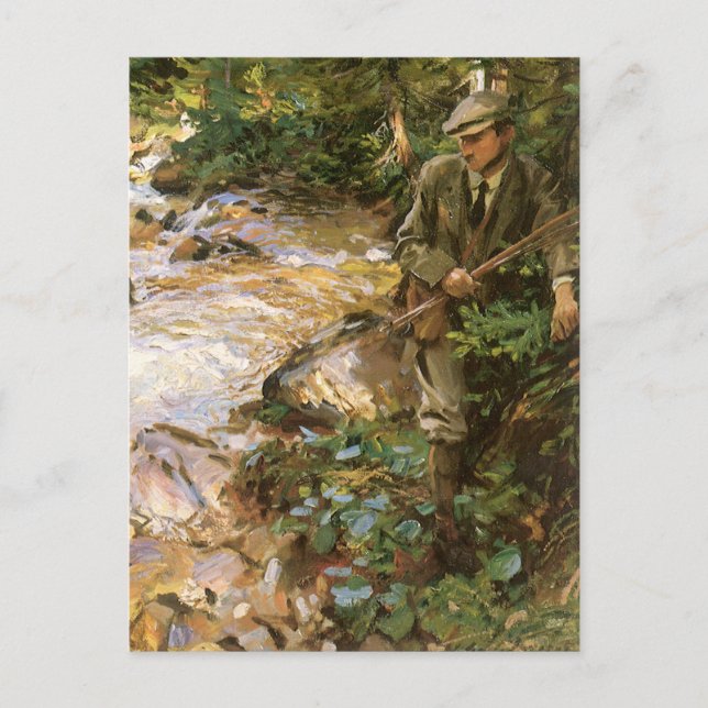 Trout Stream in Tirol von John Singer Sargent Postkarte (Vorderseite)