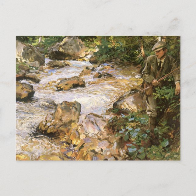 Trout Stream in Tirol von John Singer Sargent Postkarte (Vorderseite)