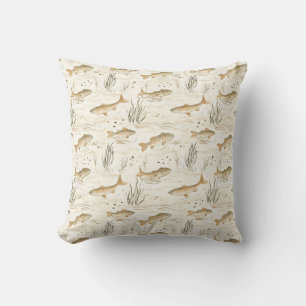 Troutabout Throw Pillow Kissen