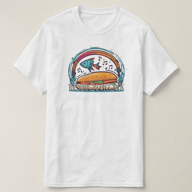 Troutdog Platten Logo-T - Shirt (Design vorne)