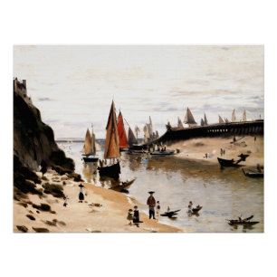Trouville Breakwater Poster