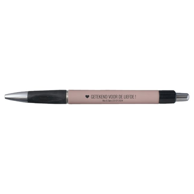 Trouwen pen getuigen Rose Tan Kugelschreiber (Vorderseite)