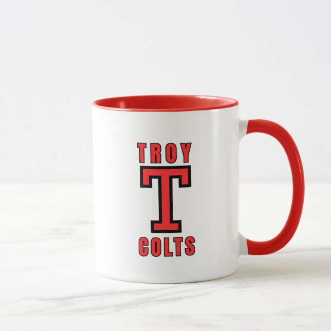 Troy High School Michigan Kaffeetasse (Rechts)