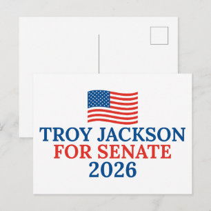 Troy Jackson für den Senat 2026 Maine-Wahl Postkarte