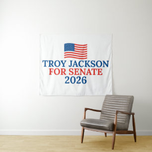 Troy Jackson für den Senat 2026 Maine-Wahl Wandteppich